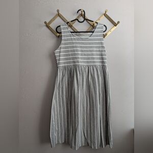 Women's Gray Striped Dress